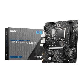 TARJETA MADRE MSI PRO H610M-G DDR4 M.2 PCIE 4.0 12TH 1700 MATX HDMI