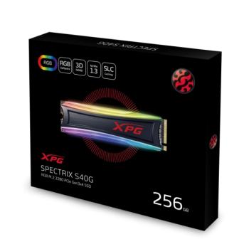 UNIDAD SSD M.2 ADATA XPG RGB 2280 PCie 256GB BOX AS40G-256GT-C