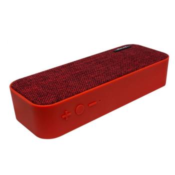 BOCINA VORAGO BSP-150 BLUETOOTH - MSD - USB - 3,5MM TELA ROJO
