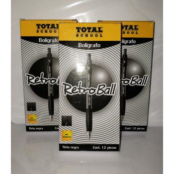 BOLIGRAFO PM NEGRO TOTAL SCHOOL TS-RBL-12NE