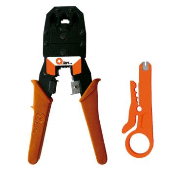 PINZA PONCHADORA QIAN QAP-37401 P-CON RED RJ45-RJ11-RJ12 BAGONG