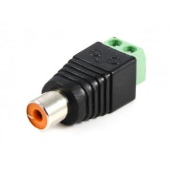 CONECTOR QIAN QAY-60305 CAT5-CAT6 UTP AUDIO - RCA HEMBRA - VIDEO