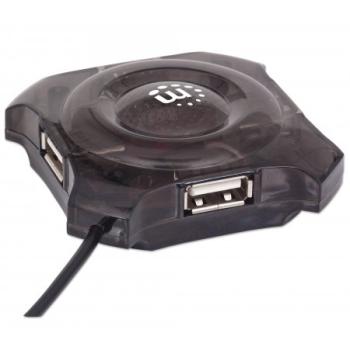 HUB MINI USB 4 PUERTOS MANHATTAN MOD. 162272