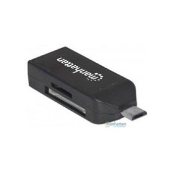 LECTOR DE TARJETAS OTG MANHATTAN 24 EN1+USB SMARTPHONE TABLET 406222