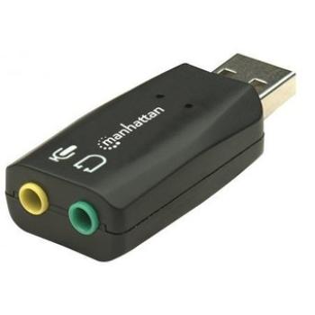 ADAPTADOR DE AUDIO USB 2.0 3D 5.1 MANHATTAN
