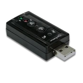 TARJETA DE SONIDO USB 3-D, 7.1 AUDIO ADAPTER MANHATTAN
