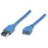 CABLE USB 3.0 M-MICRO-B AZUL 325424 MANHATTAN
