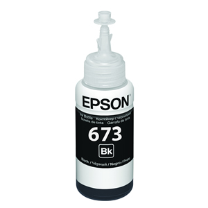 Botella Con Tinta Epson Color Negro T673120BK