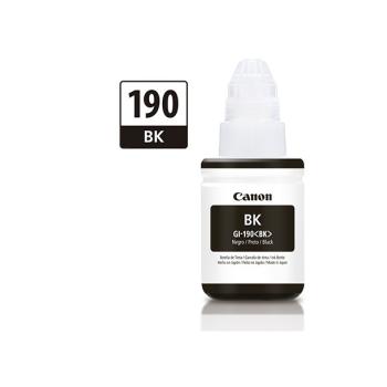 Botella de Tinta Canon Color Negro GI-190BK
