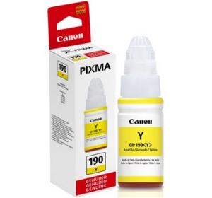 Botella de Tinta Canon Color Amarillo GI-190Y
