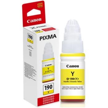 Botella de Tinta Canon Color Amarillo GI-190Y